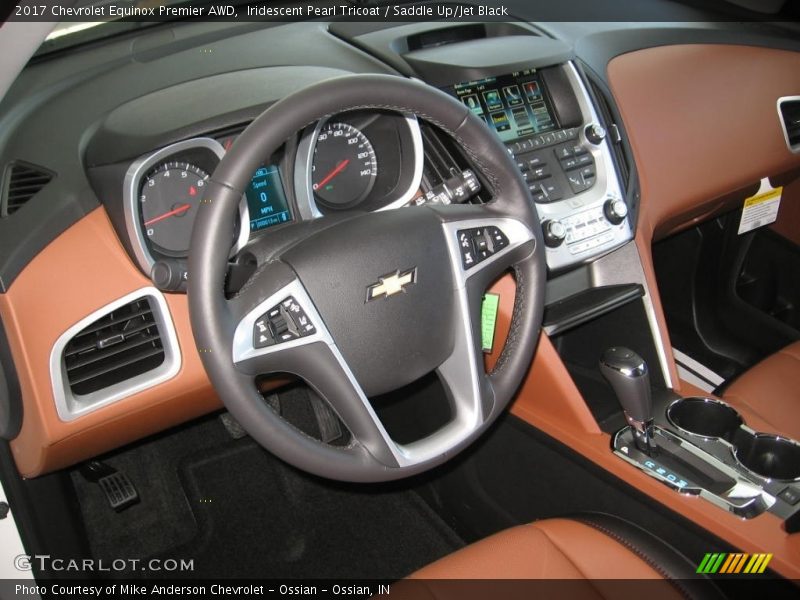 Iridescent Pearl Tricoat / Saddle Up/Jet Black 2017 Chevrolet Equinox Premier AWD