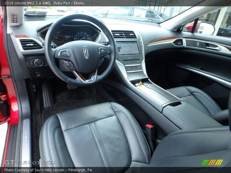 Ruby Red / Ebony 2016 Lincoln MKZ 2.0 AWD
