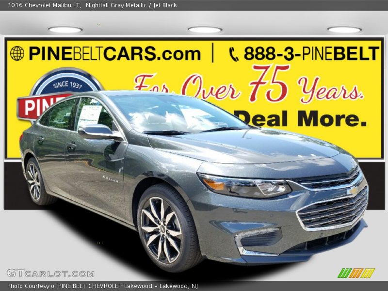 Nightfall Gray Metallic / Jet Black 2016 Chevrolet Malibu LT