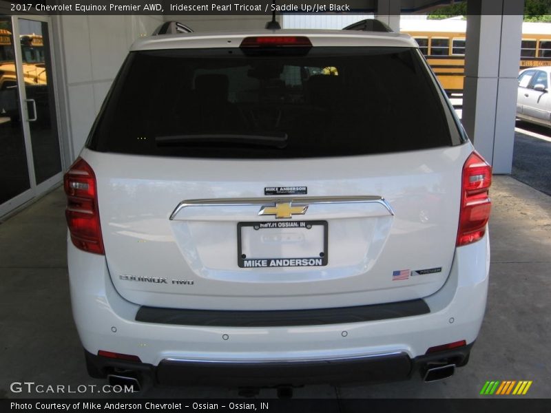 Iridescent Pearl Tricoat / Saddle Up/Jet Black 2017 Chevrolet Equinox Premier AWD