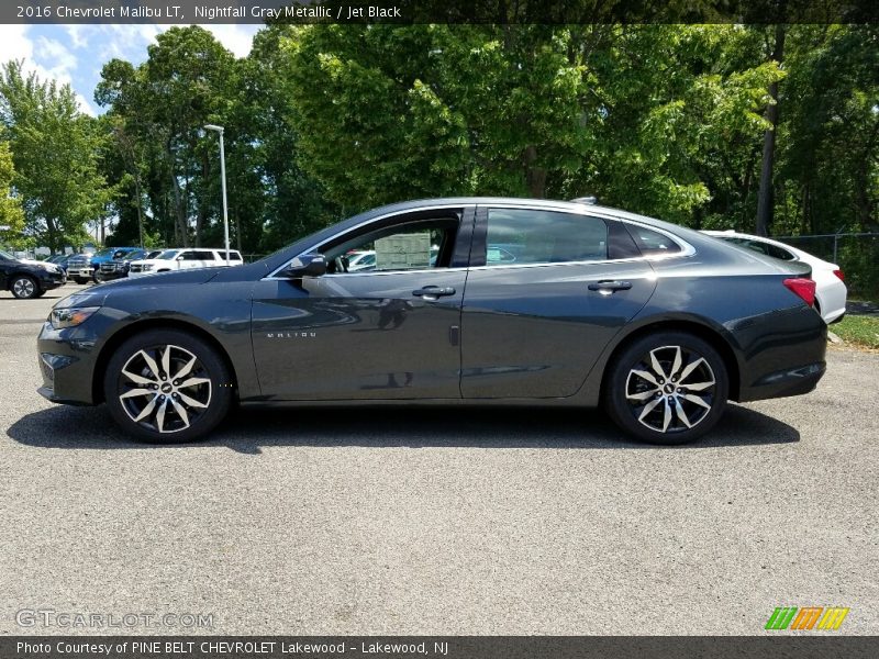Nightfall Gray Metallic / Jet Black 2016 Chevrolet Malibu LT