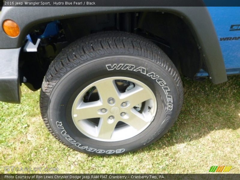 Hydro Blue Pearl / Black 2016 Jeep Wrangler Sport
