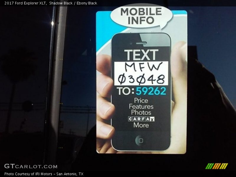 Shadow Black / Ebony Black 2017 Ford Explorer XLT