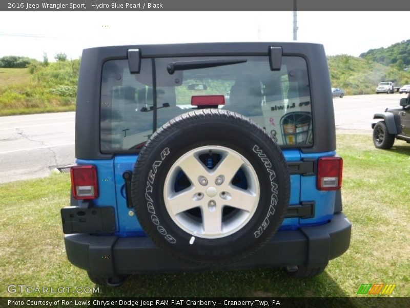 Hydro Blue Pearl / Black 2016 Jeep Wrangler Sport