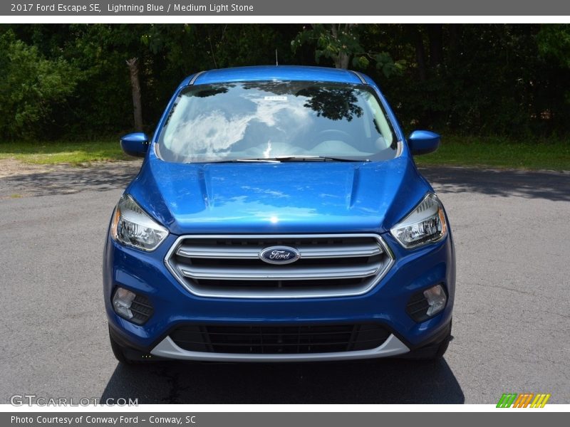 Lightning Blue / Medium Light Stone 2017 Ford Escape SE