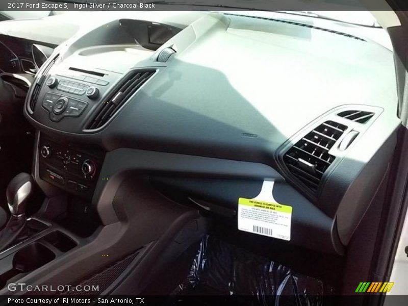 Ingot Silver / Charcoal Black 2017 Ford Escape S