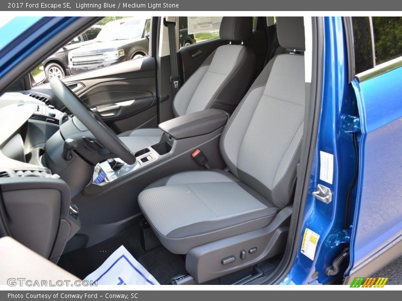 Lightning Blue / Medium Light Stone 2017 Ford Escape SE