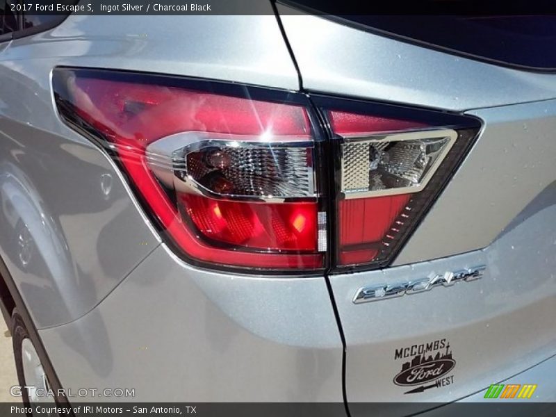 Ingot Silver / Charcoal Black 2017 Ford Escape S