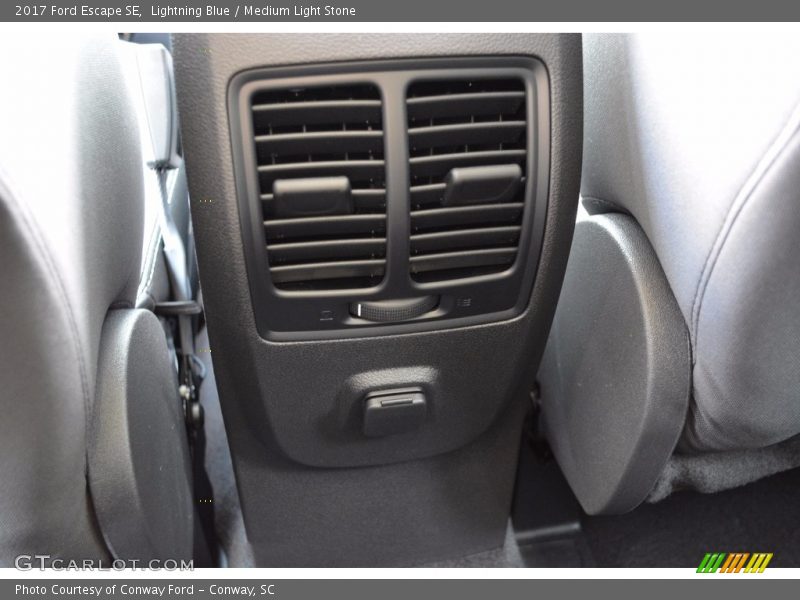 Lightning Blue / Medium Light Stone 2017 Ford Escape SE