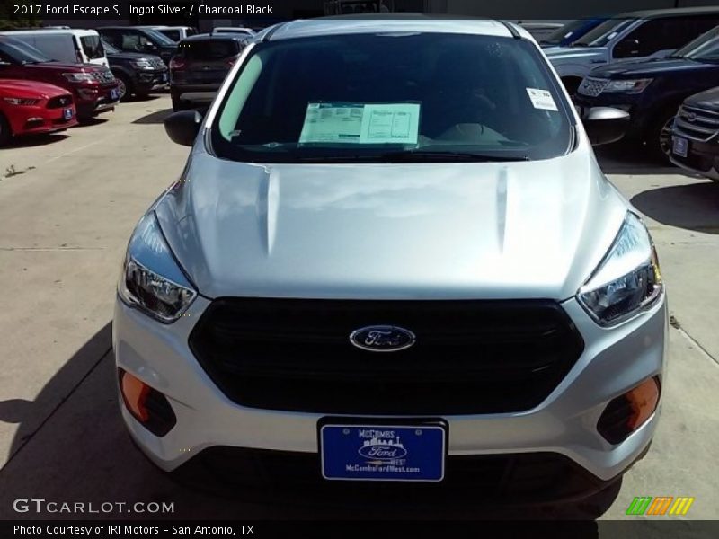 Ingot Silver / Charcoal Black 2017 Ford Escape S