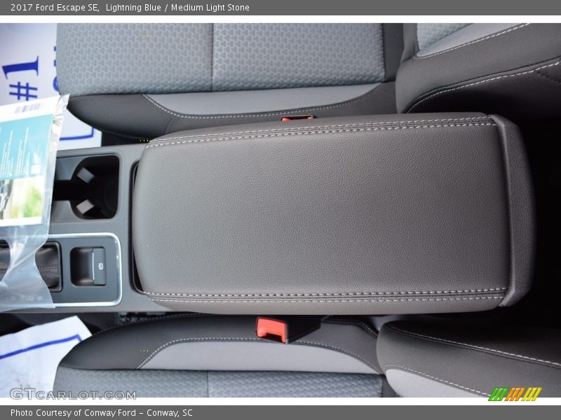 Lightning Blue / Medium Light Stone 2017 Ford Escape SE