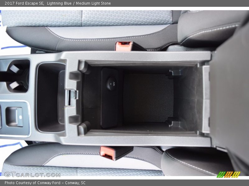 Lightning Blue / Medium Light Stone 2017 Ford Escape SE