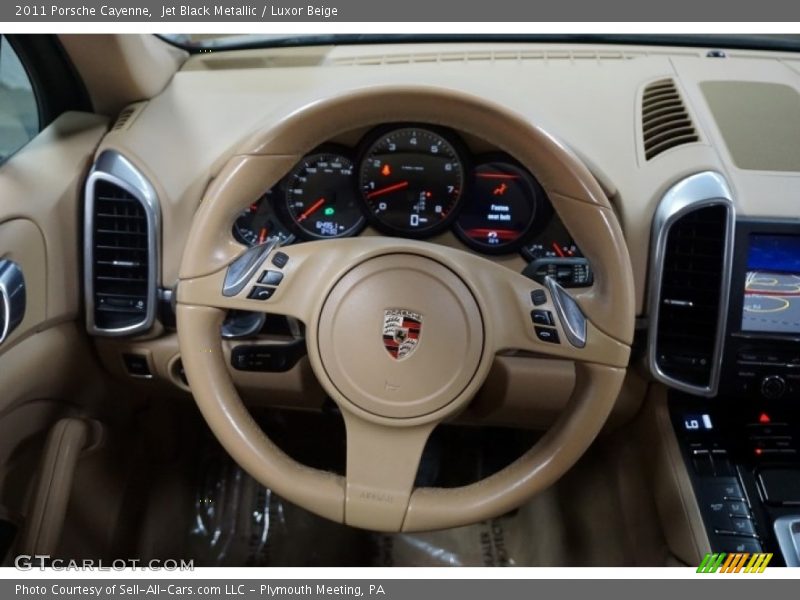 Jet Black Metallic / Luxor Beige 2011 Porsche Cayenne