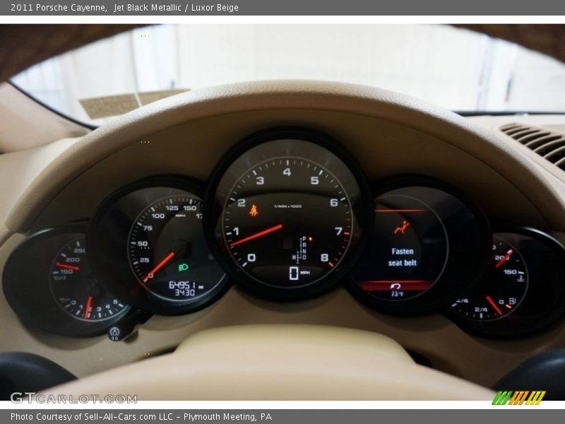 Jet Black Metallic / Luxor Beige 2011 Porsche Cayenne