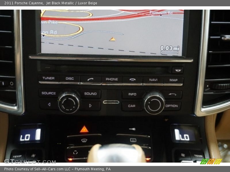 Jet Black Metallic / Luxor Beige 2011 Porsche Cayenne