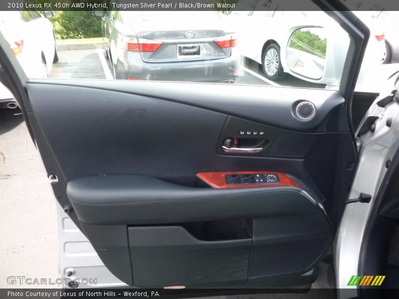 Tungsten Silver Pearl / Black/Brown Walnut 2010 Lexus RX 450h AWD Hybrid