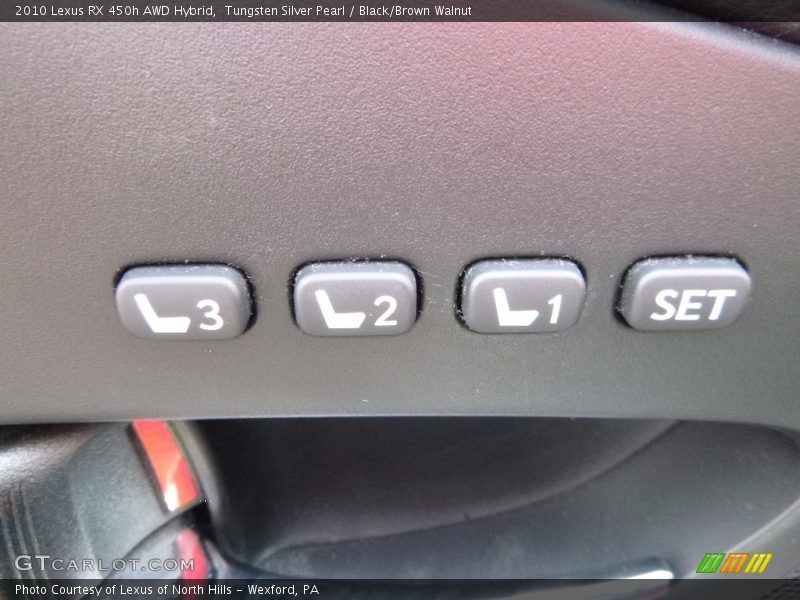 Tungsten Silver Pearl / Black/Brown Walnut 2010 Lexus RX 450h AWD Hybrid
