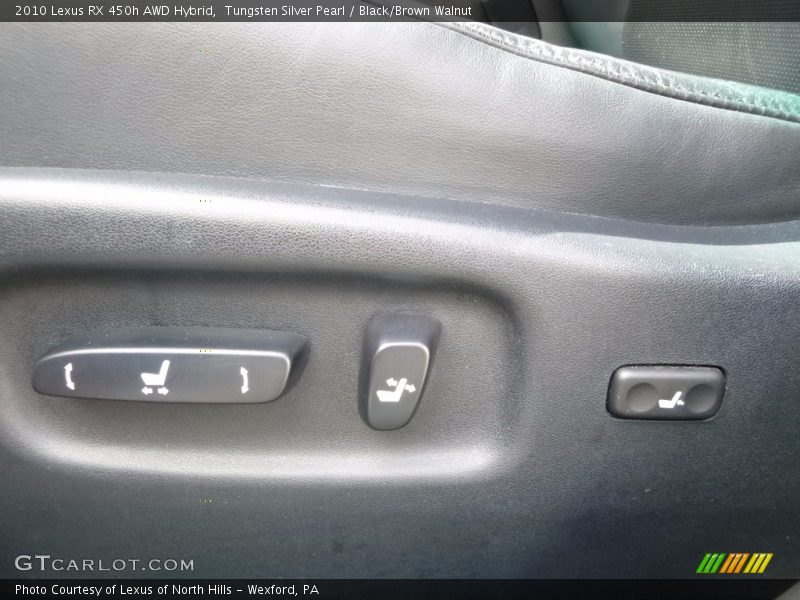 Tungsten Silver Pearl / Black/Brown Walnut 2010 Lexus RX 450h AWD Hybrid