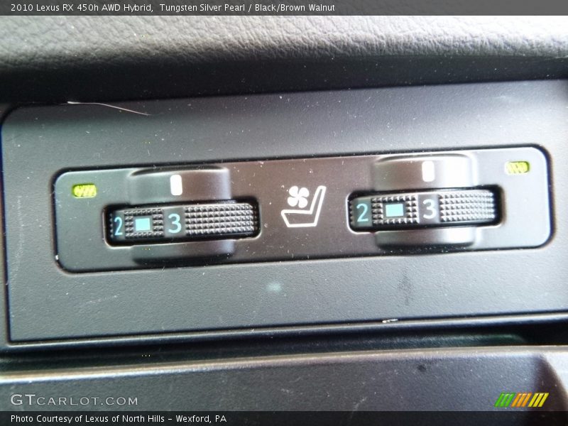 Tungsten Silver Pearl / Black/Brown Walnut 2010 Lexus RX 450h AWD Hybrid