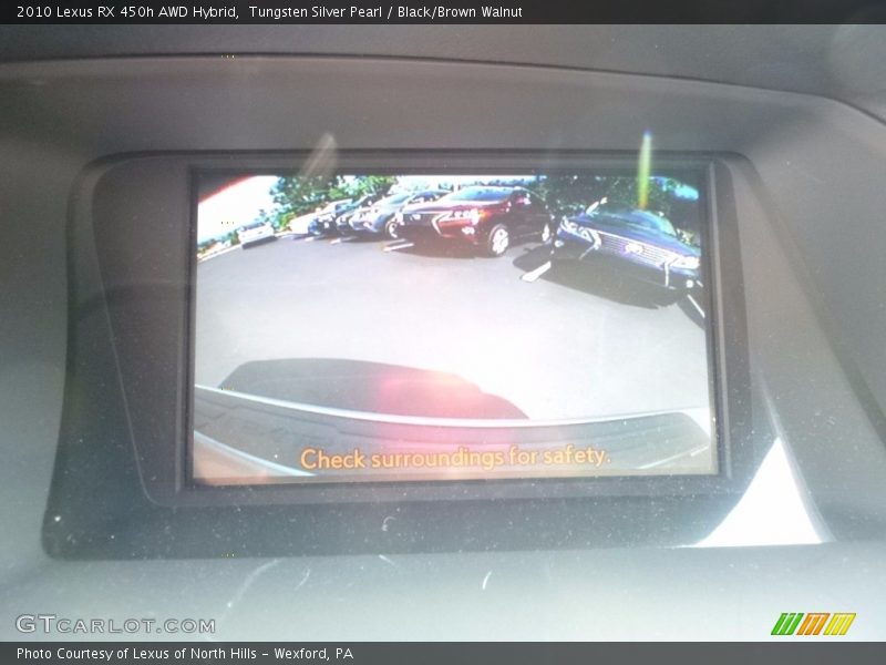 Tungsten Silver Pearl / Black/Brown Walnut 2010 Lexus RX 450h AWD Hybrid
