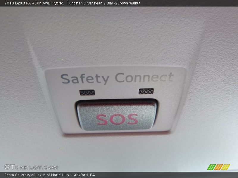 Tungsten Silver Pearl / Black/Brown Walnut 2010 Lexus RX 450h AWD Hybrid