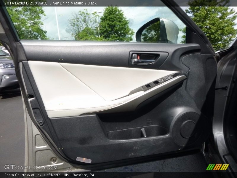 Silver Lining Metallic / Black 2014 Lexus IS 250 AWD