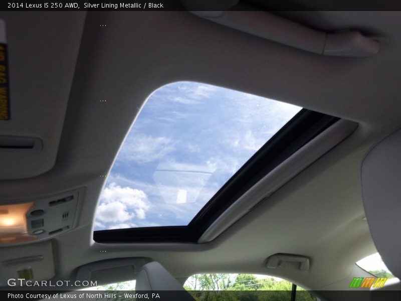 Silver Lining Metallic / Black 2014 Lexus IS 250 AWD