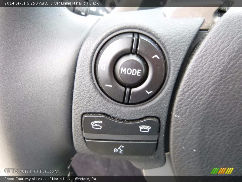Silver Lining Metallic / Black 2014 Lexus IS 250 AWD