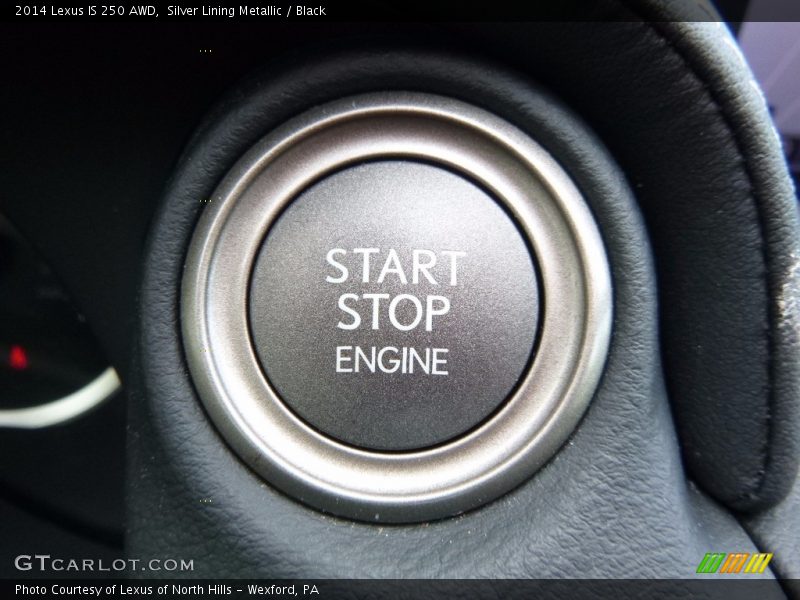 Silver Lining Metallic / Black 2014 Lexus IS 250 AWD