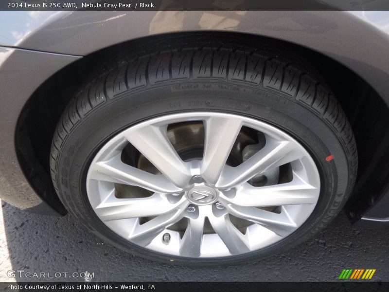 Nebula Gray Pearl / Black 2014 Lexus IS 250 AWD