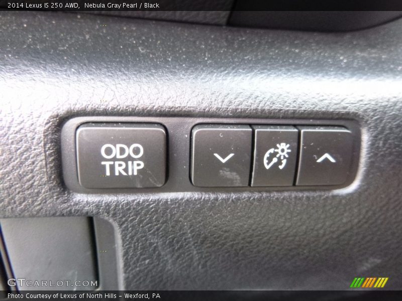 Nebula Gray Pearl / Black 2014 Lexus IS 250 AWD