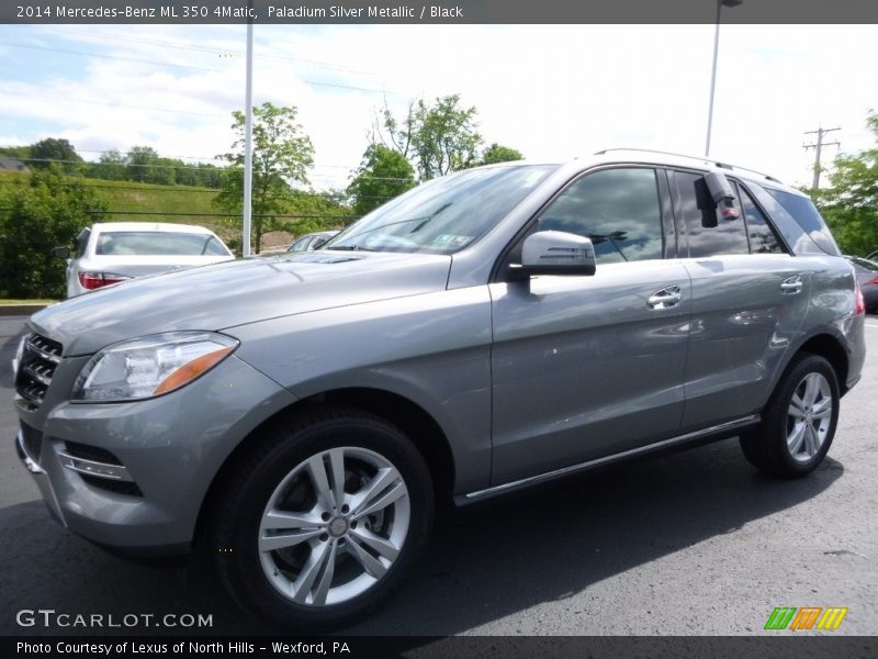 Paladium Silver Metallic / Black 2014 Mercedes-Benz ML 350 4Matic