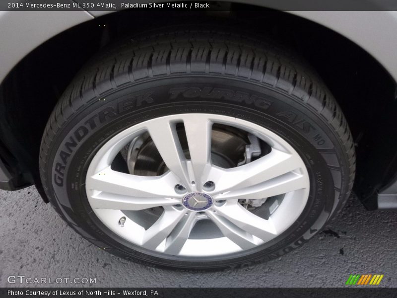 Paladium Silver Metallic / Black 2014 Mercedes-Benz ML 350 4Matic