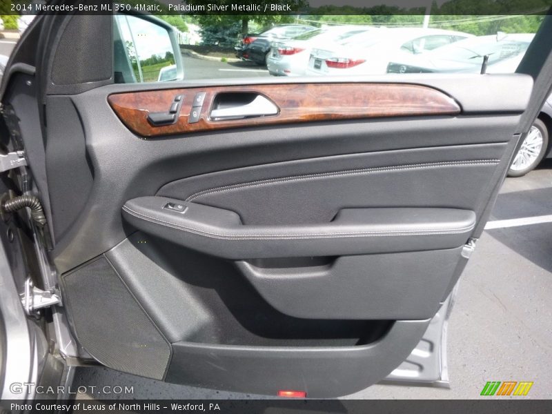 Paladium Silver Metallic / Black 2014 Mercedes-Benz ML 350 4Matic