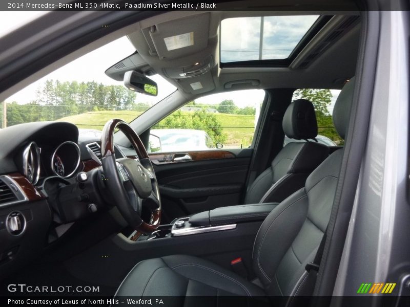 Paladium Silver Metallic / Black 2014 Mercedes-Benz ML 350 4Matic