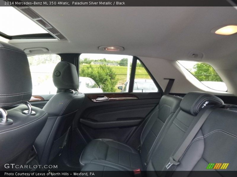Paladium Silver Metallic / Black 2014 Mercedes-Benz ML 350 4Matic