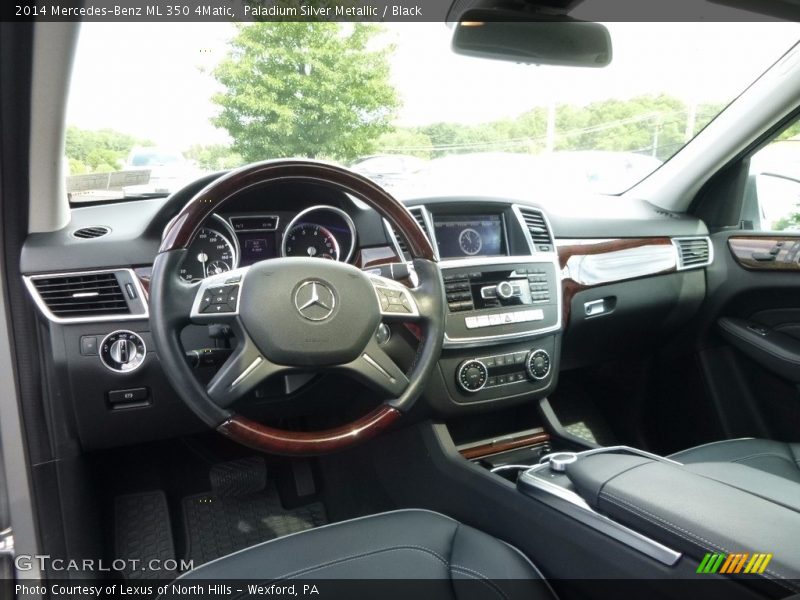 Paladium Silver Metallic / Black 2014 Mercedes-Benz ML 350 4Matic