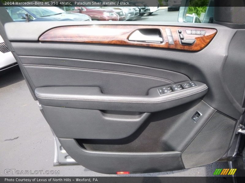 Paladium Silver Metallic / Black 2014 Mercedes-Benz ML 350 4Matic