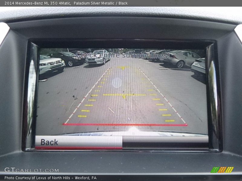 Paladium Silver Metallic / Black 2014 Mercedes-Benz ML 350 4Matic