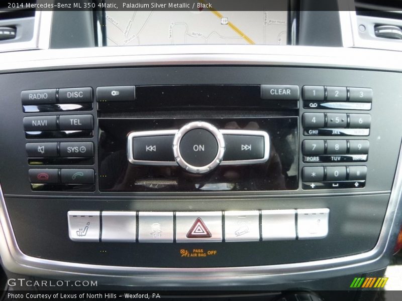 Paladium Silver Metallic / Black 2014 Mercedes-Benz ML 350 4Matic