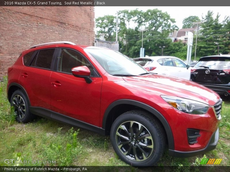 Soul Red Metallic / Black 2016 Mazda CX-5 Grand Touring