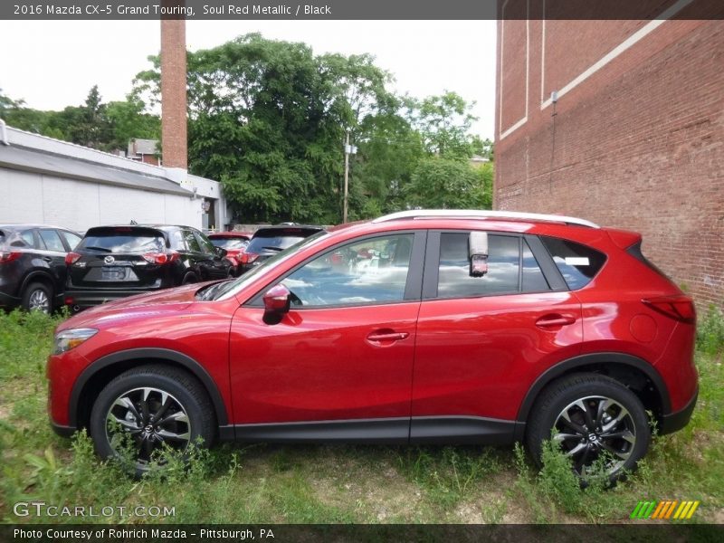 Soul Red Metallic / Black 2016 Mazda CX-5 Grand Touring