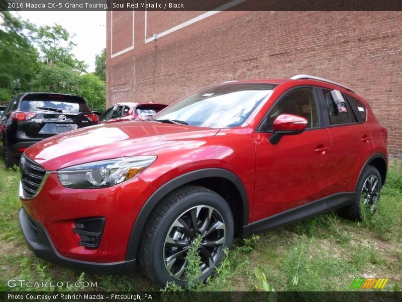 Soul Red Metallic / Black 2016 Mazda CX-5 Grand Touring