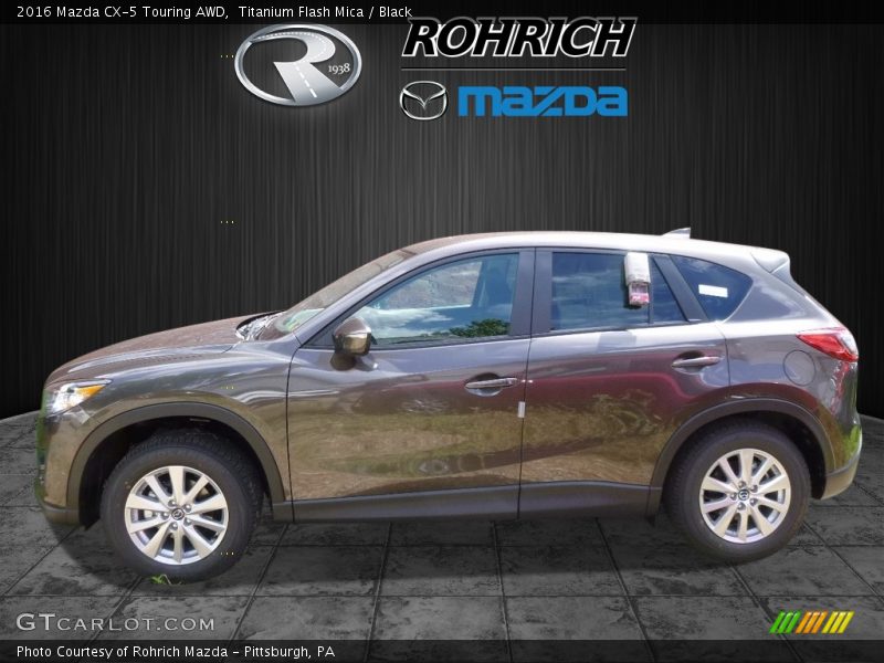 Titanium Flash Mica / Black 2016 Mazda CX-5 Touring AWD