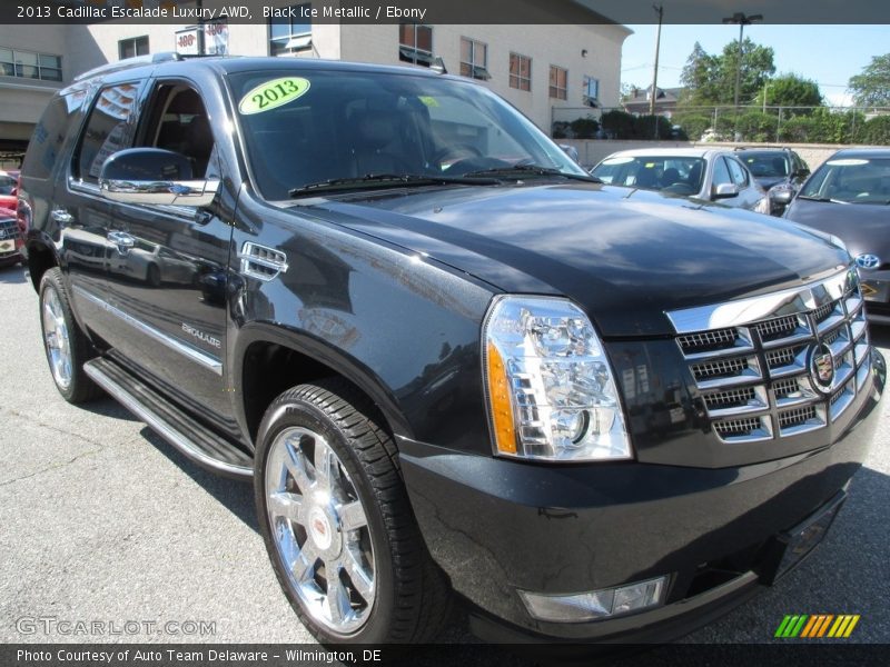 Black Ice Metallic / Ebony 2013 Cadillac Escalade Luxury AWD