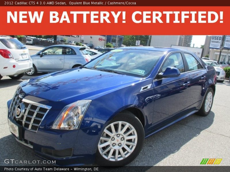 Opulent Blue Metallic / Cashmere/Cocoa 2012 Cadillac CTS 4 3.0 AWD Sedan