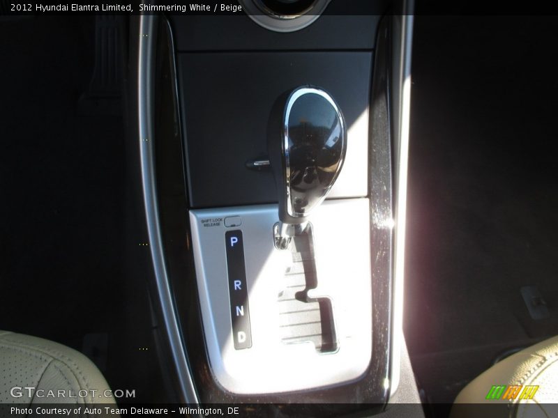 Shimmering White / Beige 2012 Hyundai Elantra Limited