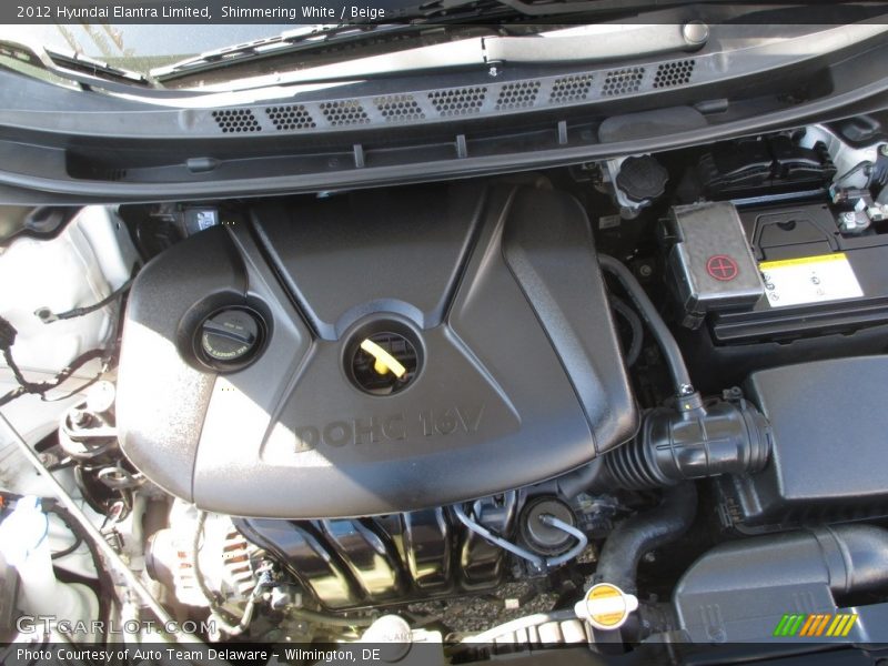 Shimmering White / Beige 2012 Hyundai Elantra Limited