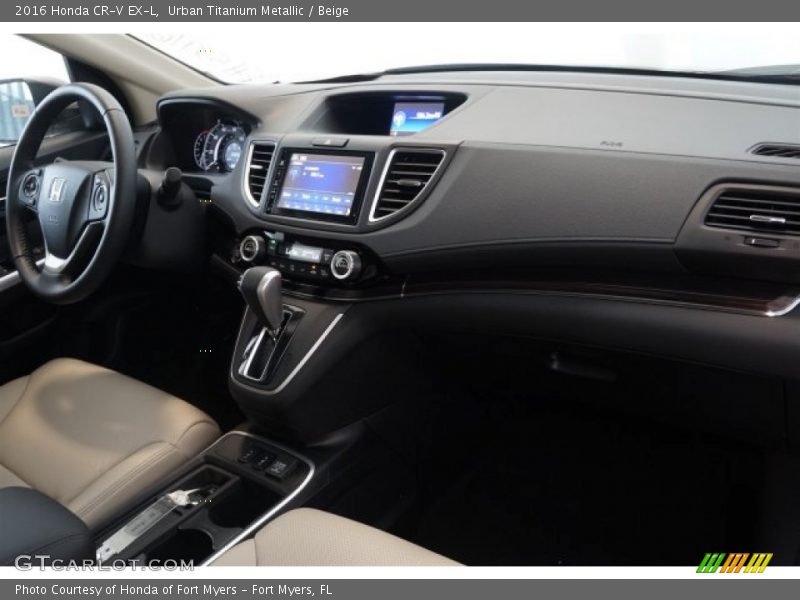 Urban Titanium Metallic / Beige 2016 Honda CR-V EX-L