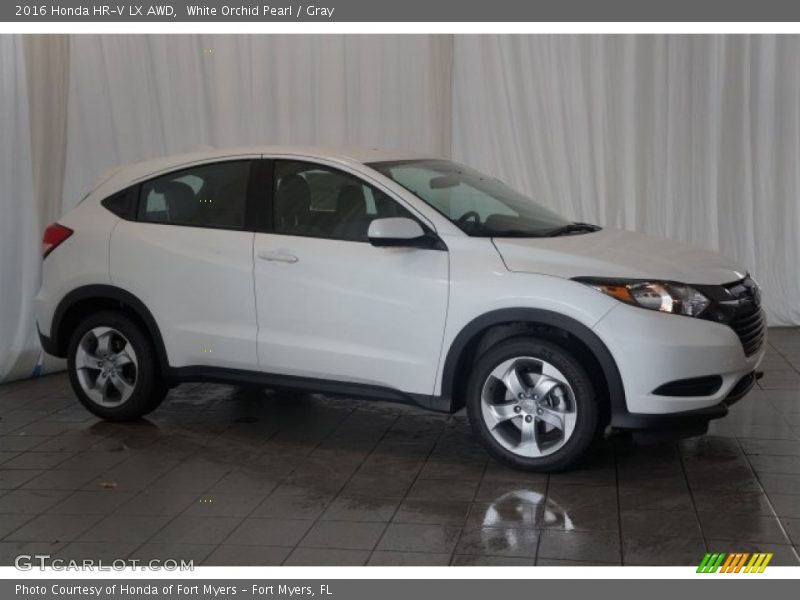 White Orchid Pearl / Gray 2016 Honda HR-V LX AWD